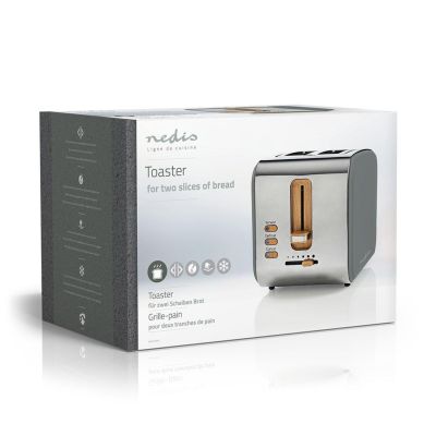 6. Nedis KABT510EGY Toaster Grau