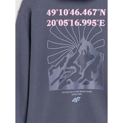 8. Mädchen-Sweatshirt mit Kapuze, 4F 4FJWSS25TSWSF1482-22S