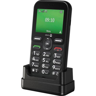 7. Doro Leva E10 6,1 cm (2,4") 118,9 g Schwarzes Handy für Senioren