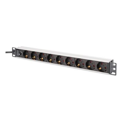 5. Digitus DN-95437 PDU 9-fach Steckdose 1HE Schwarz, Silber