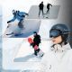 5. Qunature 10130003004 Skihelm mit Gehörschutz für Snowboard 54-58 cm - Schwarz