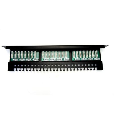 Patchpanel 19" DIGITUS DN-91524U-EC 24xRJ45 U/UTP k.5e 1U schwarze Führung