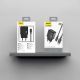 3. Dudao A23LEU 2,4A GaN EU USB-A Wandladegerät mit USB-A-auf- Lightning Kabel – Schwarz