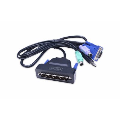 28. Modulare KVM-Konsole mit 19-Zoll-TFT-LCD-Bildschirm, 1 VGA-Anschluss, Touchpad, GE-Tastatur, schwarz