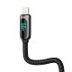 5. Baseus Display Schnellladedaten USB-A / USB-C 66W 1 m Kabel - Schwarz