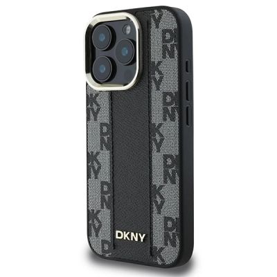 2. DKNY Checkered Pattern Magsafe Hülle für iPhone 16 Pro Max – Schwarz