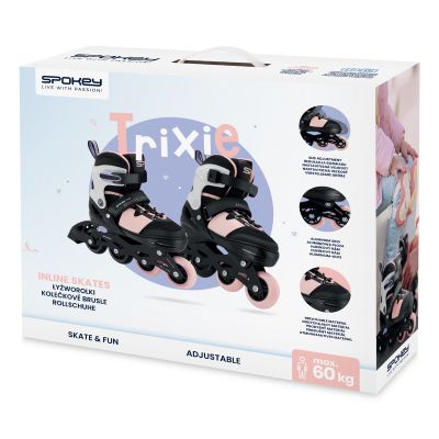 10. Spokey Trixie BK/PK Jr SPK-944678 Rollschuhe Größe 35-38