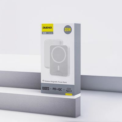 8. Dudao K26 Powerbank 10000mAh 20W USB-A / USB-C / MagSafe - Weiß