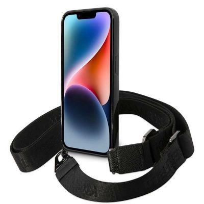 4. Karl Lagerfeld Color Stripes Strap Case für iPhone 14 Pro - Rosa