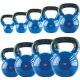 6. HMS KNV08 BLUE vinylbeschichtete Kettlebell aus Gusseisen 