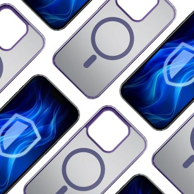 2. 3mk Frosty MagCase Lila Hülle für Apple iPhone 15 Pro Max - Lila