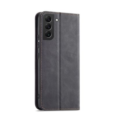 3. Magnet Fancy Case für Samsung Galaxy S23+ Flip Cover Wallet Stand schwarz