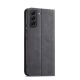 3. Magnet Fancy Case für Samsung Galaxy S23+ Flip Cover Wallet Stand schwarz