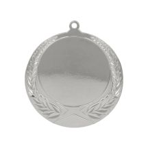 Silberne Universalmedaille mit Platz für ein 50-mm-Emblem – Stahlmedaille