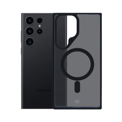 9. 3mk Smoke MagCase Hülle mit MagSafe für Samsung Galaxy S24 Ultra – Durchscheinend