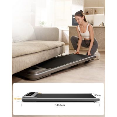 22. Urevo U1 Smart Walkingpad Laufband + TUCKANO Elektrisch verstellbarer Schreibtisch Schwarz/Walnuss