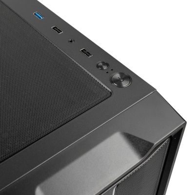 7. Kolink Inspire K12 ARGB Midi-Tower-Gehäuse – Schwarz
