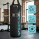 18. Meteor 6kg Boxsack und 6oz Boxhandschuhe Set