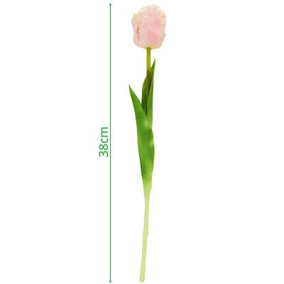 4. Rosa Tulpe, 38 cm, naturgetreue Frühlingsdekoration
