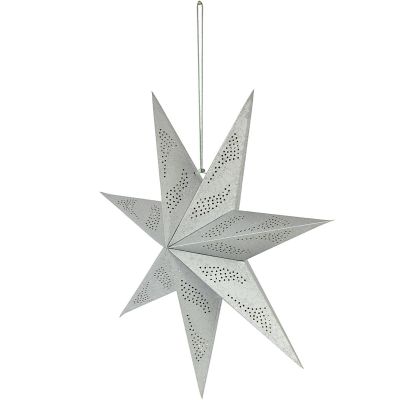 3. Dekorativer Papierstern 60 cm Silber