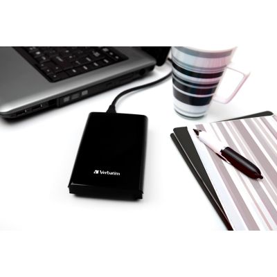 8. Externe SLIM SSD USB-C 265 GB Schwarz/USB 3.2/USB-C Gen1
