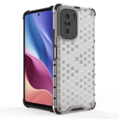 5. Honeycomb Handyhülle Schutzhülle mit TPU Rahmen für Xiaomi Redmi K40 Pro+ / K40 Pro / K40 / Poco F3 blau