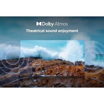 5. TCL 55V6C DLED 55'' 4K Ultra HD Google TV Dolby Atmos DVB-T2 Metallic-Fernseher