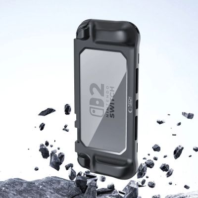7. Tech-Protect MagMat-Hülle für Nintendo Switch 2, Schwarz und Transparent