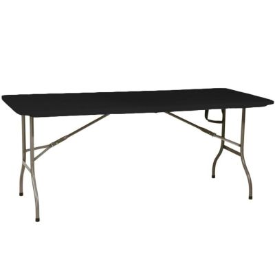 17. Zusammenklappbarer Cateringtisch (180 x 70 x 74 cm, max. 100 kg), schwarz