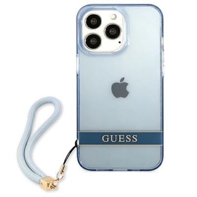 3. Guess GUHCP13LHTSGSB iPhone 13 Pro / 13 6,1 "blau / blaues Hardcase Translucent Stap