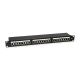 Ausstattung: 19-Zoll-Patchpanel, 24xRJ45, Cat6, FTP, 1 HE, 250 MHz, RAL9005