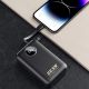 8. Dudao K14+ Powerbank 20000mAh 22,5W USB-C / USB-A / Integrierte Lightning und USB-C-Kabel - Schwarz