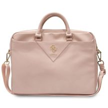 Guess Triangle 4G-Tasche für einen 16-Zoll-Laptop – Rosa