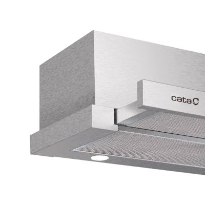 3. CATA Dunstabzugshaube | AUSZIEHUNG 600 | Teleskopierbar | Energieeffizienzklasse C | Breite 60 cm | 390 m³/h | Mechanisch | ECO-DISPLAY | Edelstahl
