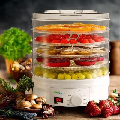 10. GreenBlue GB190 Dörrgerät für Pilze, Gemüse und Obst (250 W; weiß)