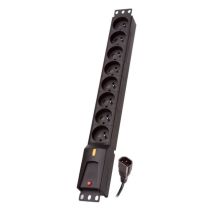 Lestar LZRM 810 BW GA K.:CZ 1,5M IEC3 Überspannungsschutzleiste (8 x UTE; 1,5 m; schwarz)