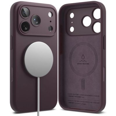 2. Ringke Silikon-MagSafe-Hülle für iPhone 18 Pro Max – Dunkelkirsche
