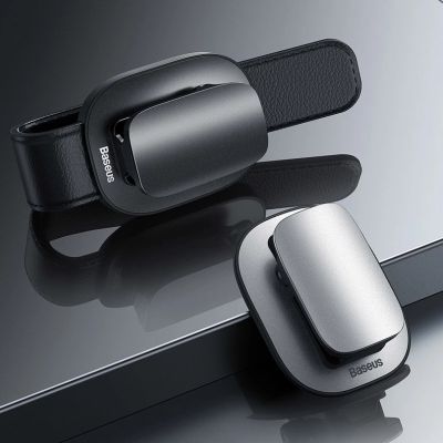 10. Baseus Platin Fahrzeug Brillen clip Nabenklemmung silber (ACYJN-B0S)