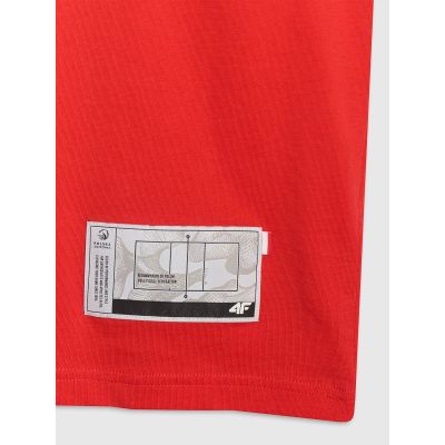 7. Herren-T-Shirt mit Volleyball-Print, Größe 4F 4FRAW25TTSHM3319-62S