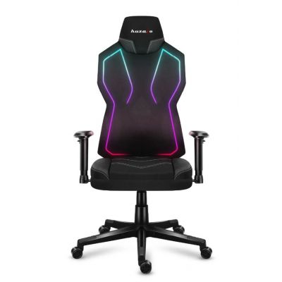 12. Huzaro Combat 6.2 Schwarzer RGB-Gaming-Stuhl