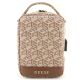 2. Guess GUHBHGCFSEW Organizer-Tasche – brauner GCube Stripe