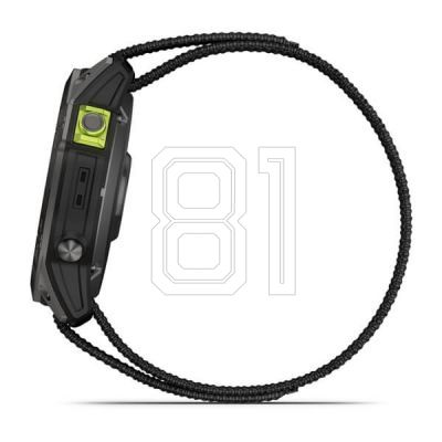 7. Garmin Enduro 2 Solar Schwarz Carbongrau DLC Ti Ultrafit Band 010-02754-01 Sportuhr