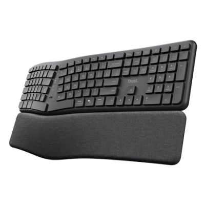 9. TRUST Keyra kabellose ergonomische Multigeräte-Tastatur