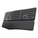9. TRUST Keyra kabellose ergonomische Multigeräte-Tastatur