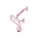 5. Arozzi AZ-ALZARE-NEO-DUO-PNK Monitorhalter/Ständer 81,3 cm (32 Zoll) Schreibtisch Pink