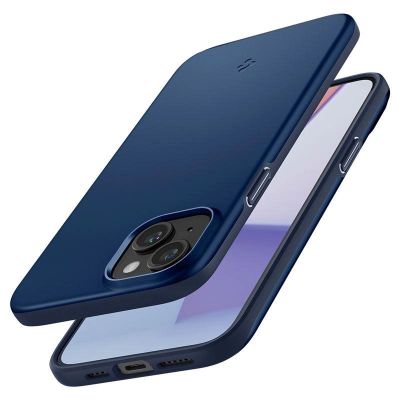 7. Spigen Thin Fit Hülle für iPhone 15 Plus – Blau