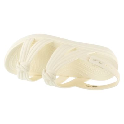 3. Crocs Brooklyn Knot Low Wedge Sandal 212864-105 Beige 36/37