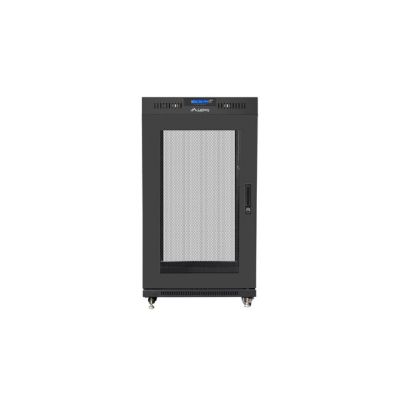 5. LANBERG LCD-Standschrank 19" 22U 600x600 Schwarz, perforierte Tür (Bausatz) V2