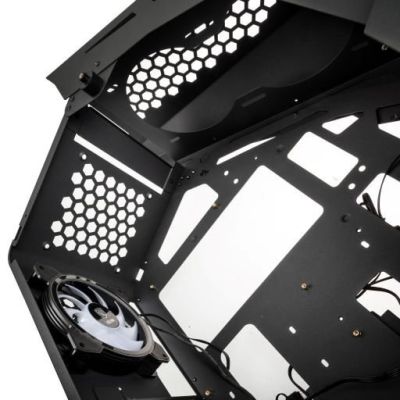 10. Kolink Big Chungus Shredded Midi Tower Computergehäuse Schwarz