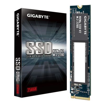 5. Gigabyte SSD | 256 GB | SSD-Formfaktor M.2 2280 | SSD-Schnittstelle PCIe 3.0 x4 NVMe | Lesegeschwindigkeit 3200 MB/s | Schreibgeschwindigkeit 1200 MB/s